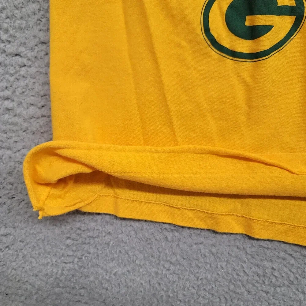 Nike Shirt Womens XS Yellow Green‎ Bay Packers Talent Scout Spellout Logo NFL